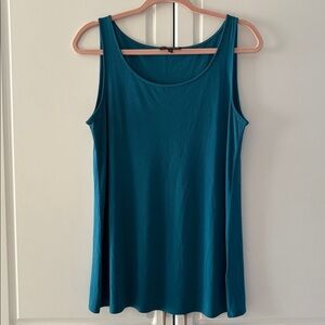 Eileen Fisher Teal Sleeveless Top